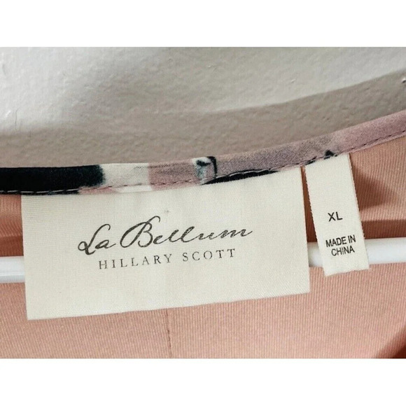 LaBellum Hillary Scott Maxi Dress XL Butterfly Cottagecore Floral Riffle Chiffon - Picture 4 of 9